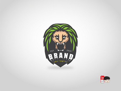 Green Lion logo adobeillustrator branding design designer green green lion illustration lion logo logo 2d vector