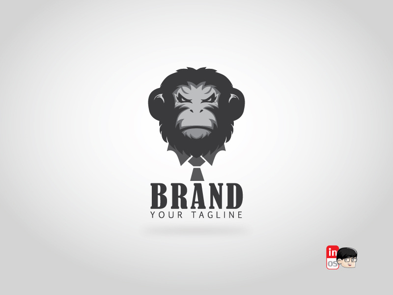 gorilla boss logo logo for sale head logo gorilla animal mascot vector icon esportlogo esport brand logos idea logos logo 2d logo illustration designer design branding adobeillustrator