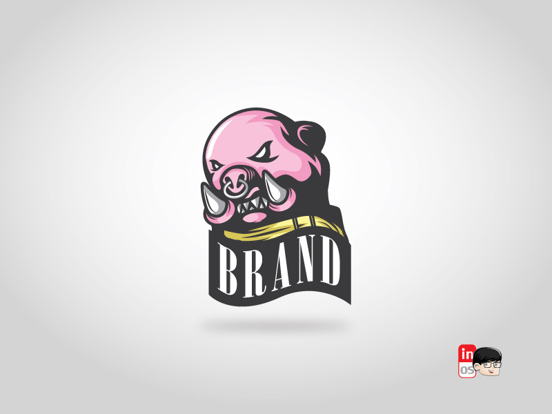 The Boar logo boar animal mascot vector ui ux icon esportlogo esport brand logos idea logos logo 2d logo illustration designer design branding adobeillustrator