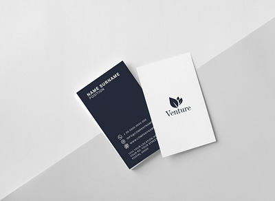 Venture bc bio brand branding businesscard illustrator logo photoshop typography