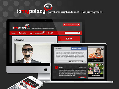 tomypolacy.org logo poland portal webdesign