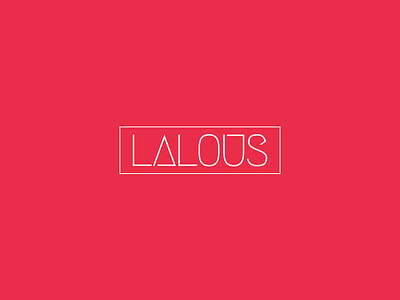 LALOUS logo brand fashion lalous logo print style