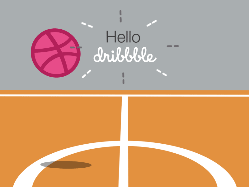 Hello Dribbble 👋🏻 after effects animation dribbble hello illustration