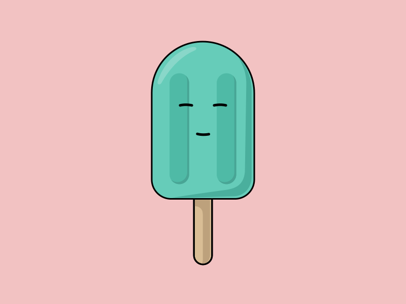 Ice Pop after effects animated gif animation character food ice pop illustration illustrator vector