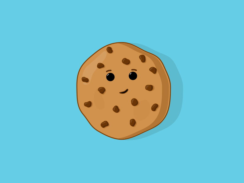 Cookie after effects animated gif animation character chocolate cookie design food illustration illustrator