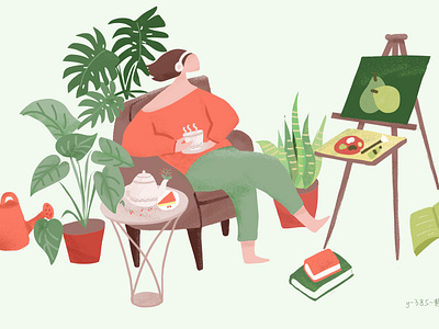 Housewife diary Day2 app design flat illustration illustrator ui web