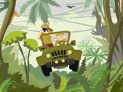 Day4: Jungle adventure app design flat illustration illustrator ui web
