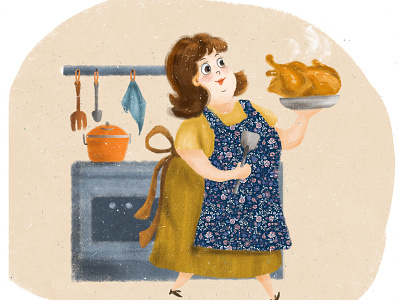 Cooking Mami design flat icon illustration illustrator logo web