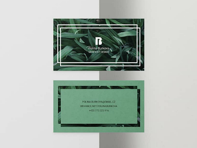 My visit (business) card and monogram visit card monogram logo me