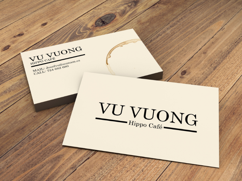 Coffee visit (business) cards coffee business visit card café