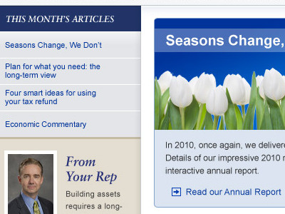 Seasons Change email newsletter