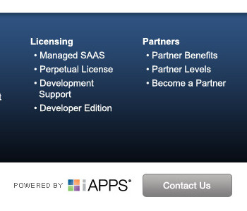 iAPPS footer