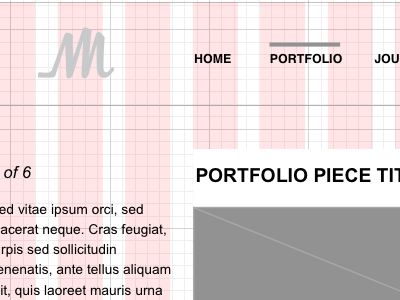 Personal Site Wireframe
