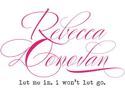 Rebecca Donovan branding design logo typography