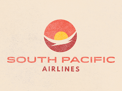 South Pacific Air airline branding daily challenge logo