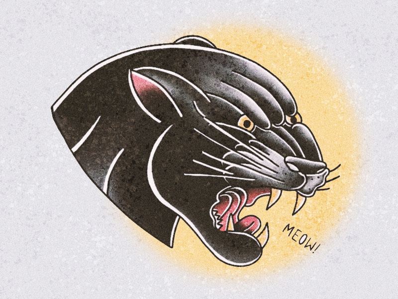 Panther Head by Alex Fortney on Dribbble