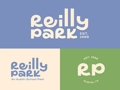 Park branding and logo, custom typography branding custom type logo typography