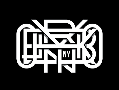 BROOKLYN MONOGRAM bk brooklyn design mark minimal monogram new york nyc work mark