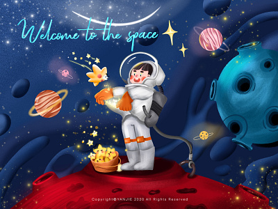 Welcome to the space illustration person