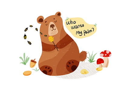Dangerous bear? bear illustration