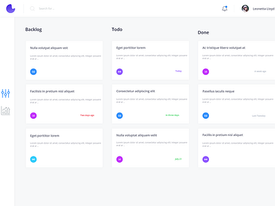 Project Management Dashboard dailyui dashboard design excercise hexui project management ui ux