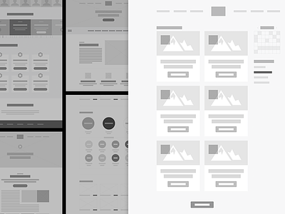Wireframe Styling Exploration design layout structure ui ux website wireframes