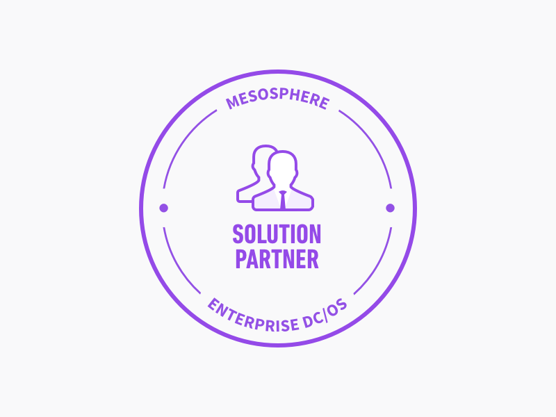 Mesosphere Enterprise DC/OS Partners technology solution purple partners oem badge