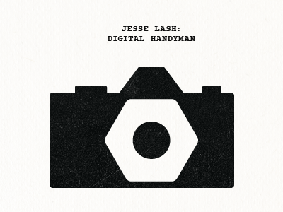Jesse Lash: Digital Handyman black branding logo texture