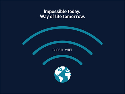 Global WiFi advertising design education illustration technology