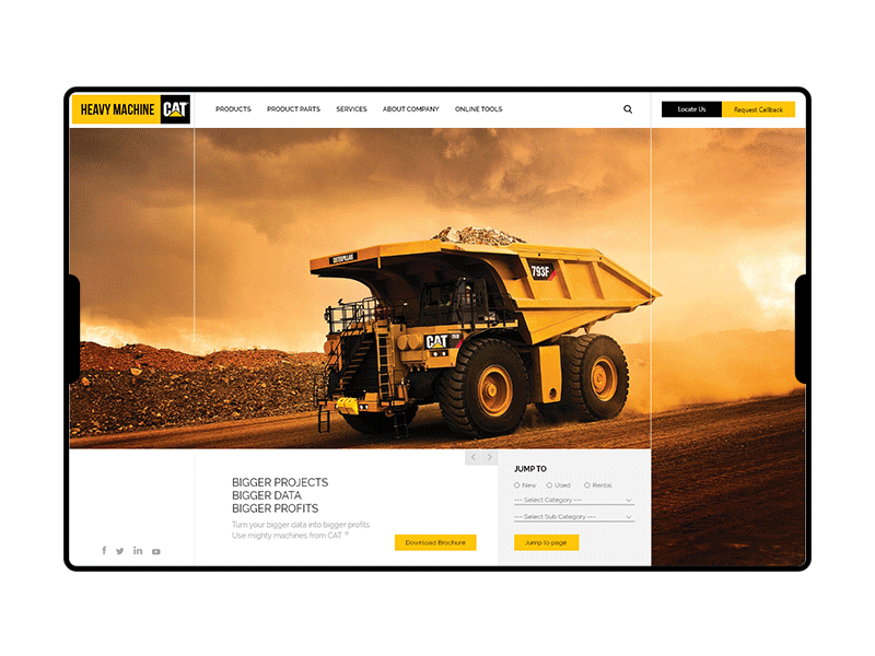 Heavy Machine Website Design