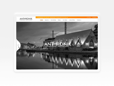 Anthronik : Corporate Events Website Design event typography ui ux web website design