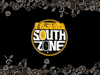 South Zone | Restaurant Logo adobe illustrator adobe photoshop branding design chinese food food foodie indian food indian restaurant logo logo design restaurant south india