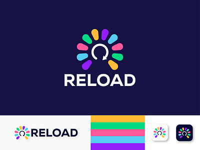 Reload Logo Design app branding business icon logo logo design reload search ui ux