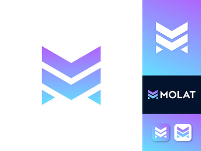 Modern M Letter Logo Design