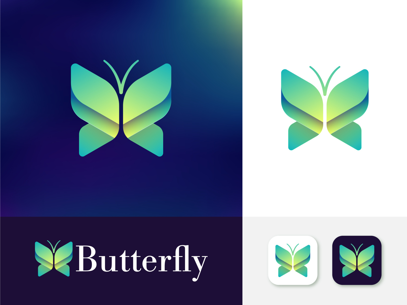 Modern Butterfly Logo Design by Graphixio Studio on Dribbble