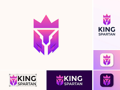 King Spartan Logo Design