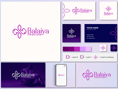Balaiya Fashion Logo Design app art branding business fashion graphic design icon letter b letter f logo logo design logoaweosme luxury