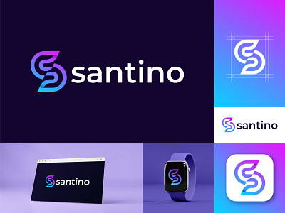 S Letter Mark Logo | Santino Logo Design