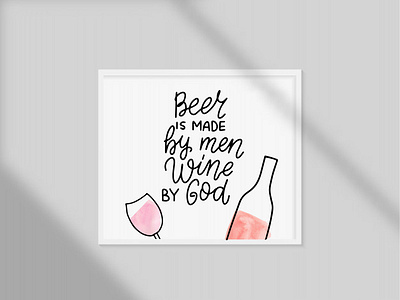 Beer is made by men, wine by God