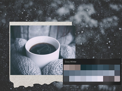 White winter Procreate swatches color palette color scheme color swatch cozy home swatches cozy winter digital palette procreate swatches procreate tools