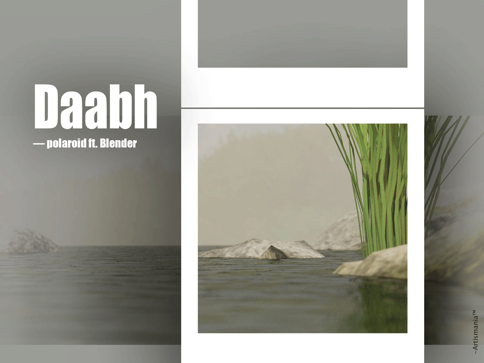Daabh 3d animation blender composition contrast design illustration photoshop texture