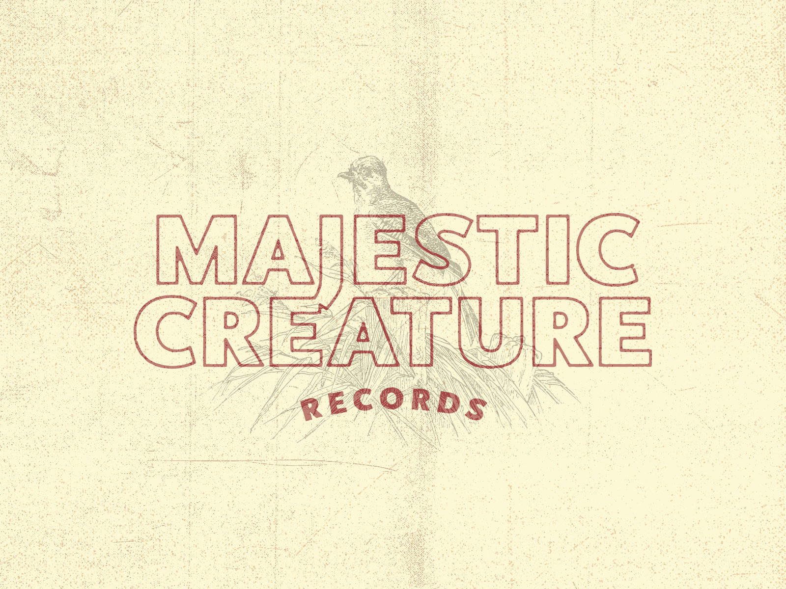 Majestic Creature Records branding animation branding design logo minimal typography