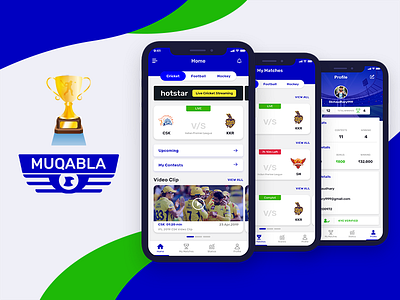 Sport App Cricket App UI Concept