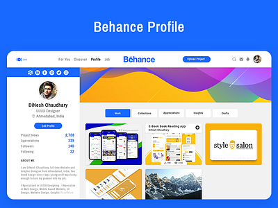 Behance Profile behance behance profile behance redesign latest ui portfolio web web web ui