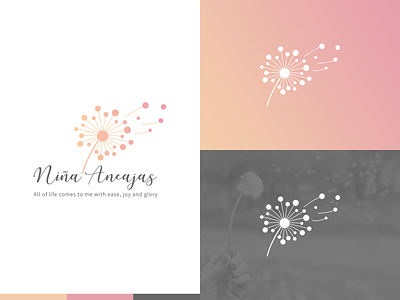 Personal Branding access bars access consciousness brand brand identity branding branding design dandelion energy healing flower flower icon healing icon illustration joy logo logodesign services typography wish youth