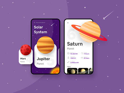 Solar System Education App - Design Exploration