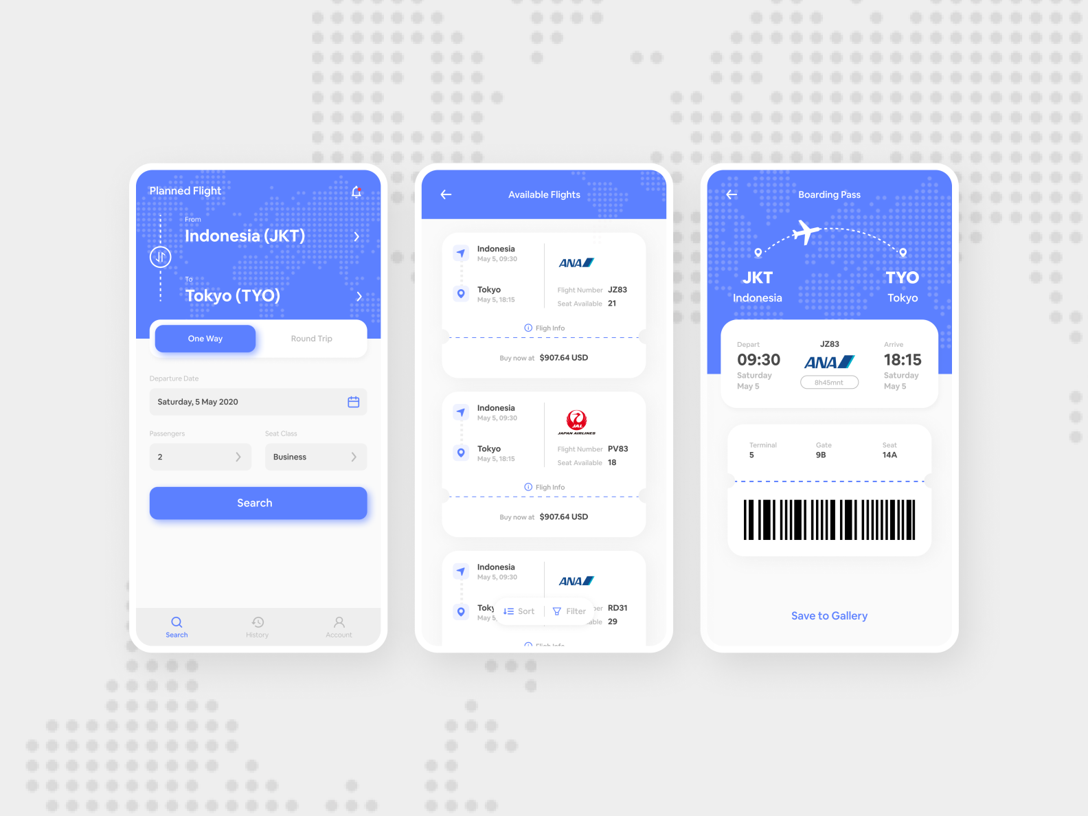 Flight Booking - Design Exploration by Rahmat Raditya on Dribbble