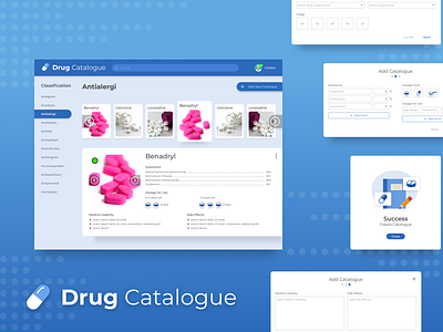 Drug Catalogue - Design Challenge #1 catalogue design design challenge design thinking drugs medical ui design ux design