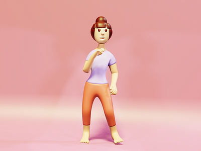 Dance 3d character