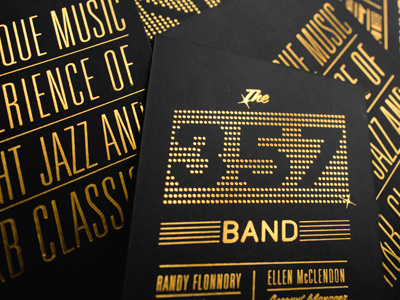 357 Band band branding business cards music